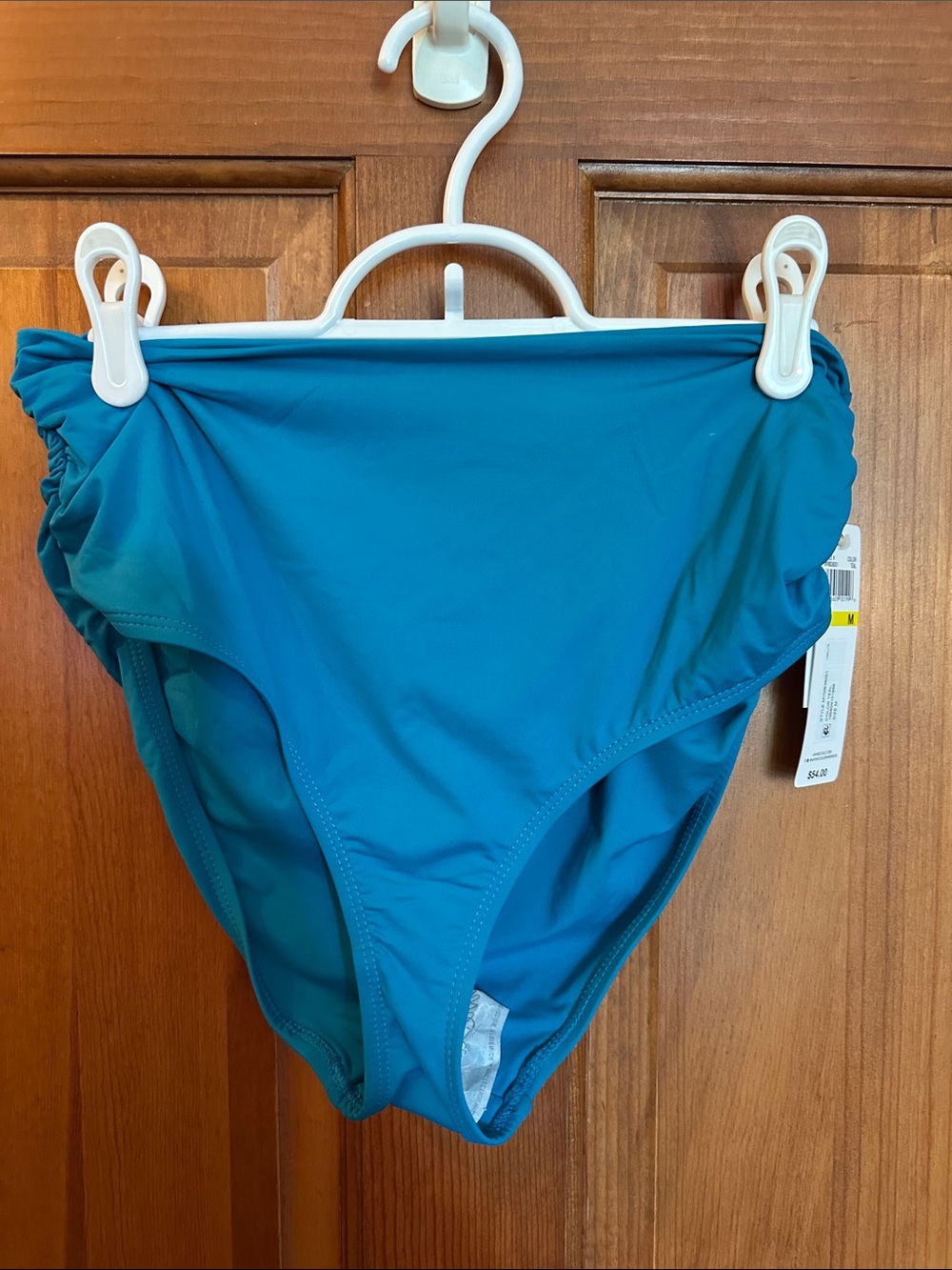 Anne Cole Teal High-Waist Swim Bottoms